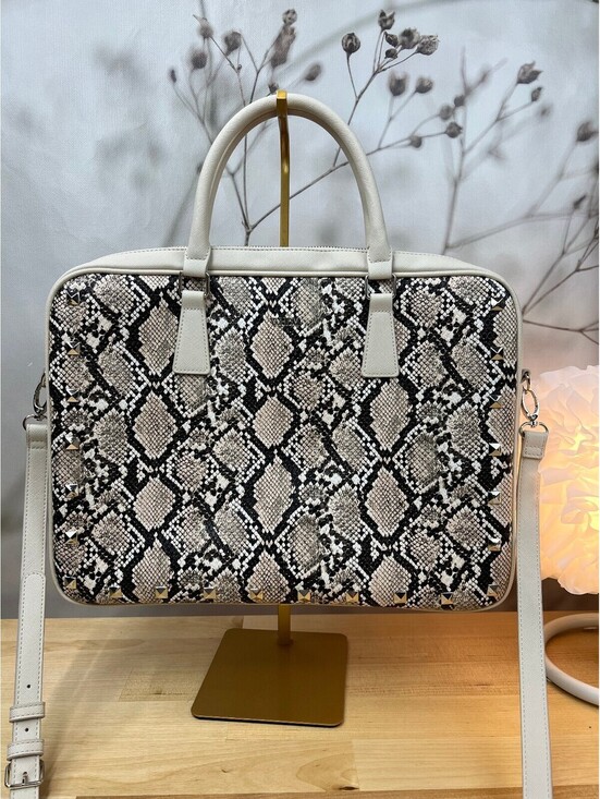 White House Black Market Handbags - Snake print, NEW White house Black Market computer bag